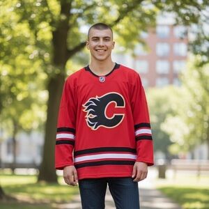 Reebok Flames Jersey, NWOT, Youth Large X-Large